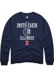 Main image for Maya Imoto-Eakin Rally Mens Navy Blue Illinois Fighting Illini NIL Sport Icon Crew Sweatshirt