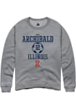 Main image for Mya Archibald Rally Mens Graphite Illinois Fighting Illini NIL Sport Icon Crew Sweatshirt