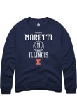 Main image for Niccolo Moretti Rally Mens Navy Blue Illinois Fighting Illini NIL Sport Icon Crew Sweatshirt
