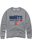 Main image for Niccolo Moretti Rally Mens Graphite Illinois Fighting Illini NIL Stacked Box Crew Sweatshirt