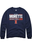 Main image for Niccolo Moretti Rally Mens Navy Blue Illinois Fighting Illini NIL Stacked Box Crew Sweatshirt