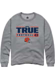 Main image for Nick True Rally Mens Graphite Illinois Fighting Illini NIL Stacked Box Crew Sweatshirt