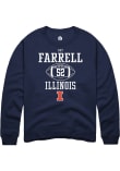 Main image for Patrick Farrell Rally Mens Navy Blue Illinois Fighting Illini NIL Sport Icon Crew Sweatshirt