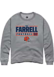 Main image for Patrick Farrell Rally Mens Graphite Illinois Fighting Illini NIL Stacked Box Crew Sweatshirt