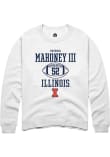 Main image for Patrick Mahoney III Rally Mens White Illinois Fighting Illini NIL Sport Icon Crew Sweatshirt