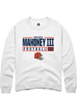 Main image for Patrick Mahoney III Rally Mens White Illinois Fighting Illini NIL Stacked Box Crew Sweatshirt