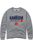 Main image for Karriem Saboor Rally Mens Graphite Illinois Fighting Illini NIL Stacked Box Crew Sweatshirt
