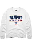 Main image for Sophia Wampler Rally Mens White Illinois Fighting Illini NIL Stacked Box Crew Sweatshirt