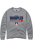 Main image for Sophia Wampler Rally Mens Graphite Illinois Fighting Illini NIL Stacked Box Crew Sweatshirt