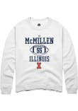 Main image for Tj McMillen Rally Mens White Illinois Fighting Illini NIL Sport Icon Crew Sweatshirt