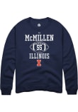 Main image for Tj McMillen Rally Mens Navy Blue Illinois Fighting Illini NIL Sport Icon Crew Sweatshirt