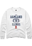 Main image for Zachary Aamland Rally Mens White Illinois Fighting Illini NIL Sport Icon Crew Sweatshirt