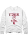 Main image for Ian Stephens Rally Mens White Indiana Hoosiers NIL Sport Icon Crew Sweatshirt