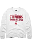 Main image for Ian Stephens Rally Mens White Indiana Hoosiers NIL Stacked Box Crew Sweatshirt