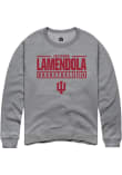 Main image for Julianna LaMendola Rally Mens Graphite Indiana Hoosiers NIL Stacked Box Crew Sweatshirt