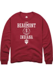 Main image for Lenée Beaumont Rally Mens Red Indiana Hoosiers NIL Sport Icon Crew Sweatshirt
