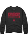 Main image for Lenée Beaumont Rally Mens Black Indiana Hoosiers NIL Stacked Box Crew Sweatshirt