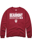 Main image for Lenée Beaumont Rally Mens Red Indiana Hoosiers NIL Stacked Box Crew Sweatshirt