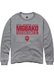 Main image for Mackenzie Mgbako Rally Mens Graphite Indiana Hoosiers NIL Stacked Box Crew Sweatshirt