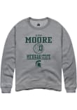 Main image for Aliyah Moore Rally Mens Graphite Michigan State Spartans NIL Sport Icon Crew Sweatshirt