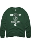 Main image for Cameron Berger Rally Mens Green Michigan State Spartans NIL Sport Icon Crew Sweatshirt