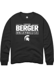 Main image for Cameron Berger Rally Mens Black Michigan State Spartans NIL Stacked Box Crew Sweatshirt