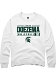 Main image for Evelyn Doezema Rally Mens White Michigan State Spartans NIL Stacked Box Crew Sweatshirt