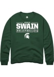 Main image for Jayhlin Swain Rally Mens Green Michigan State Spartans NIL Stacked Box Crew Sweatshirt