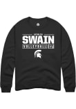 Main image for Jayhlin Swain Rally Mens Black Michigan State Spartans NIL Stacked Box Crew Sweatshirt