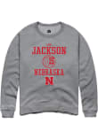 Main image for Andi Jackson Rally Mens Graphite Nebraska Cornhuskers NIL Sport Icon Crew Sweatshirt