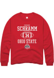 Main image for Brennen Schramm Rally Mens Red Ohio State Buckeyes NIL Sport Icon Crew Sweatshirt