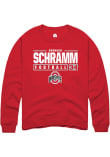Main image for Brennen Schramm Rally Mens Red Ohio State Buckeyes NIL Stacked Box Crew Sweatshirt