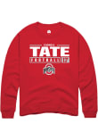 Main image for Carnell Tate Rally Mens Red Ohio State Buckeyes NIL Stacked Box Crew Sweatshirt