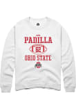 Main image for Josh Padilla Rally Mens White Ohio State Buckeyes NIL Sport Icon Crew Sweatshirt