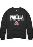 Main image for Josh Padilla Rally Mens Black Ohio State Buckeyes NIL Stacked Box Crew Sweatshirt