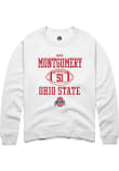 Main image for Luke Montgomery Rally Mens White Ohio State Buckeyes NIL Sport Icon Crew Sweatshirt