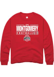 Main image for Luke Montgomery Rally Mens Red Ohio State Buckeyes NIL Stacked Box Crew Sweatshirt