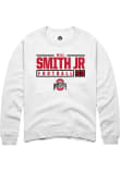 Main image for Will Smith Jr. Rally Mens White Ohio State Buckeyes NIL Stacked Box Crew Sweatshirt