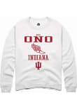 Main image for Novo Ono Rally Mens White Indiana Hoosiers NIL Sport Icon Crew Sweatshirt
