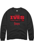 Main image for Kwinten Ives Rally Mens Black Nebraska Cornhuskers NIL Stacked Box Crew Sweatshirt