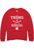 Main image for Malia Thoms Rally Mens Red Nebraska Cornhuskers NIL Sport Icon Crew Sweatshirt