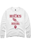 Main image for Garrett Hicks Rally Mens White Indiana Hoosiers NIL Sport Icon Track Crew Sweatshirt