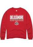 Main image for Alec DelSignore Rally Mens Red Ohio State Buckeyes NIL Stacked Box Crew Sweatshirt