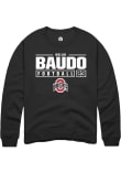 Main image for Nolan Baudo Rally Mens Black Ohio State Buckeyes NIL Stacked Box Crew Sweatshirt
