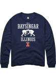 Main image for Will Baysingar Rally Mens Navy Blue Illinois Fighting Illini NIL Sport Icon Crew Sweatshirt