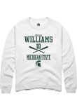 Main image for Nicklas Williams Rally Mens White Michigan State Spartans NIL Sport Icon Crew Sweatshirt