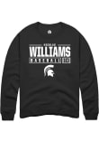 Main image for Nicklas Williams Rally Mens Black Michigan State Spartans NIL Stacked Box Crew Sweatshirt