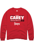 Main image for Dylan Carey Rally Mens Red Nebraska Cornhuskers NIL Stacked Box Crew Sweatshirt
