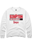 Main image for Emma Simpton Rally Mens White Nebraska Cornhuskers NIL Stacked Box Crew Sweatshirt