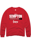 Main image for Emma Simpton Rally Mens Red Nebraska Cornhuskers NIL Stacked Box Crew Sweatshirt